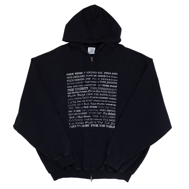 Fuck Everything Zip-Up Hoodie