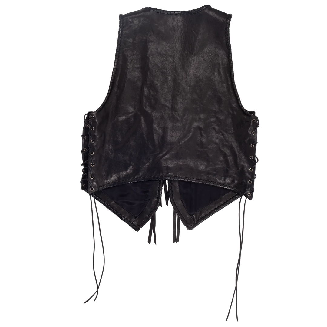 Tim Laced Up Leather Vest
