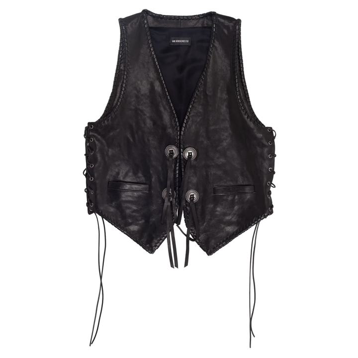 Tim Laced Up Leather Vest