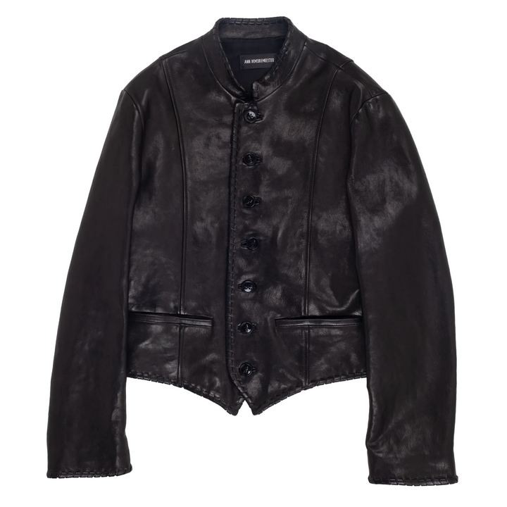 Rikus Collar Stand Cropped Blouson With Corded Border