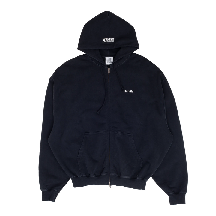 Embroidered Definition Zip-Up Hoodie