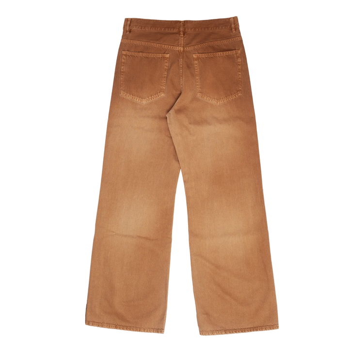 Modest 5-Pockets Relaxed Flared Trousers Sunfaded Bull