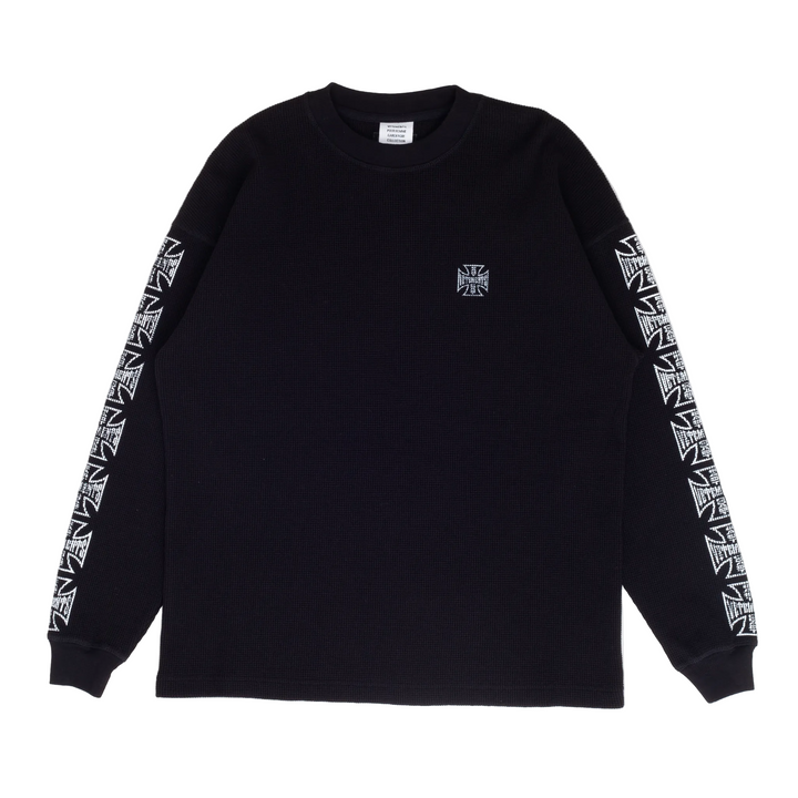 Biker Cross Logo Waffle Longsleeve