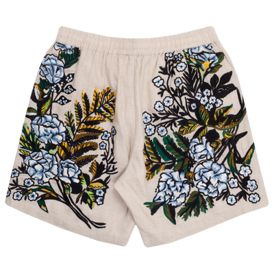 AMIRI EMBROIDERED FLORAL SHORT