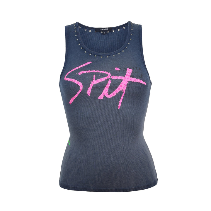 Eastie x POTN Ribbed Tank with Rhinestone Details