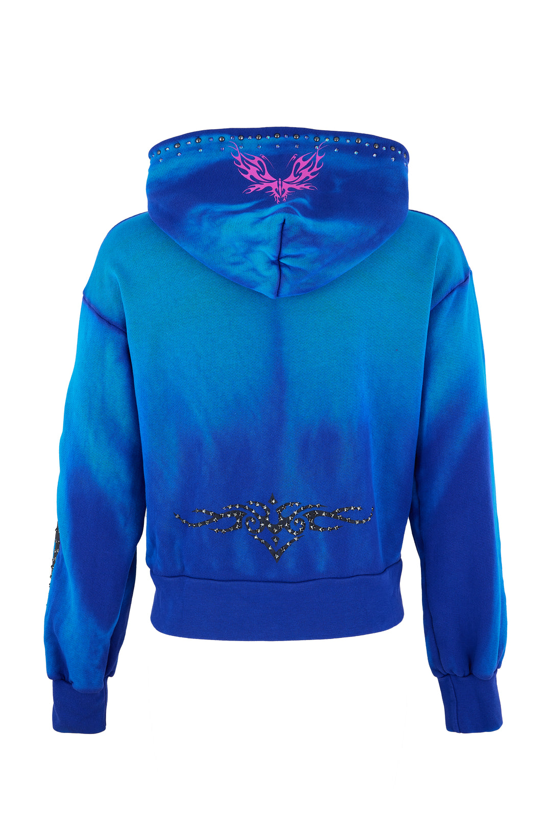 Eastie x POTN Hooded Zip Sweatshirt with Rhinestones