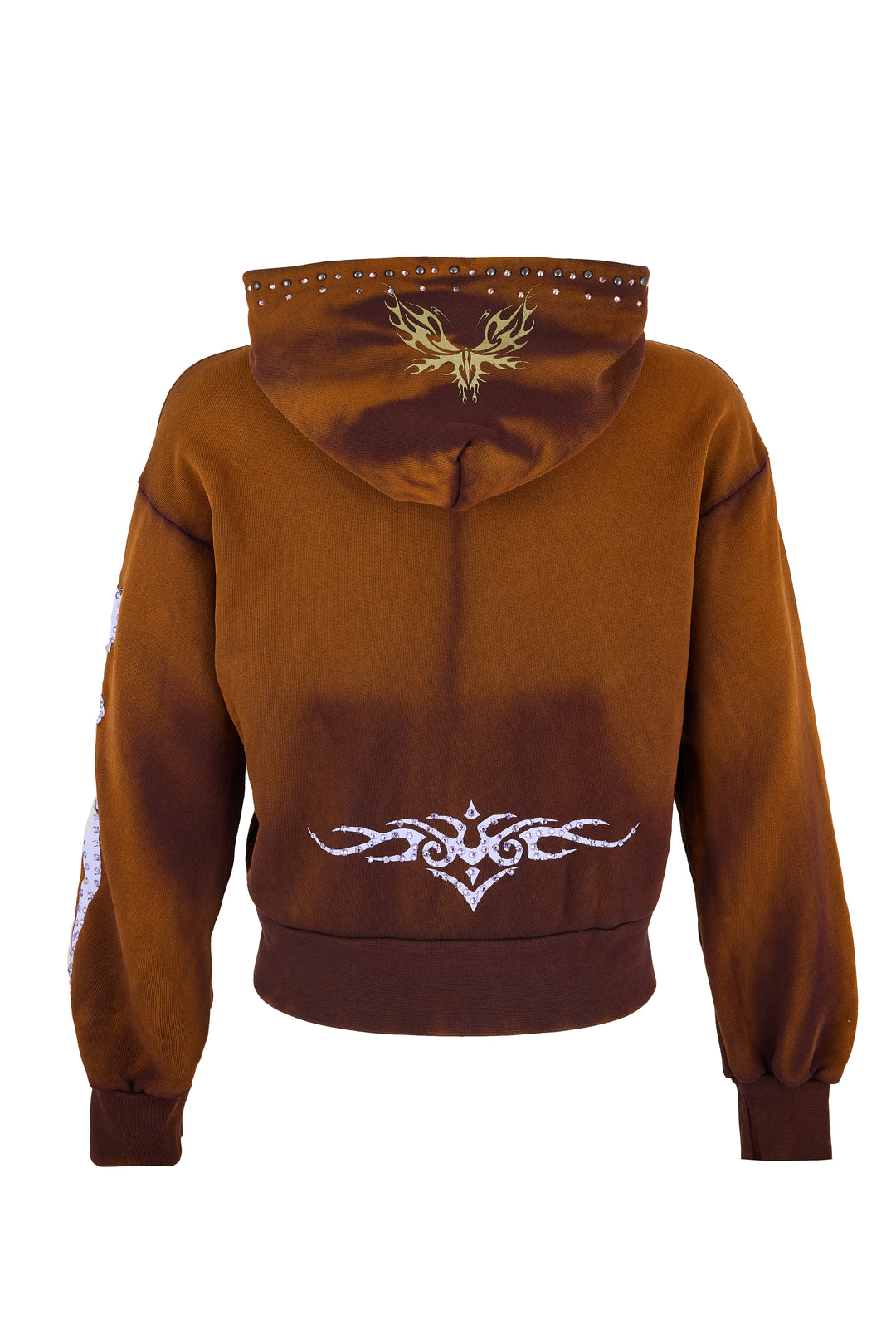 Eastie x POTN Hooded Zip Sweatshirt with Rhinestones