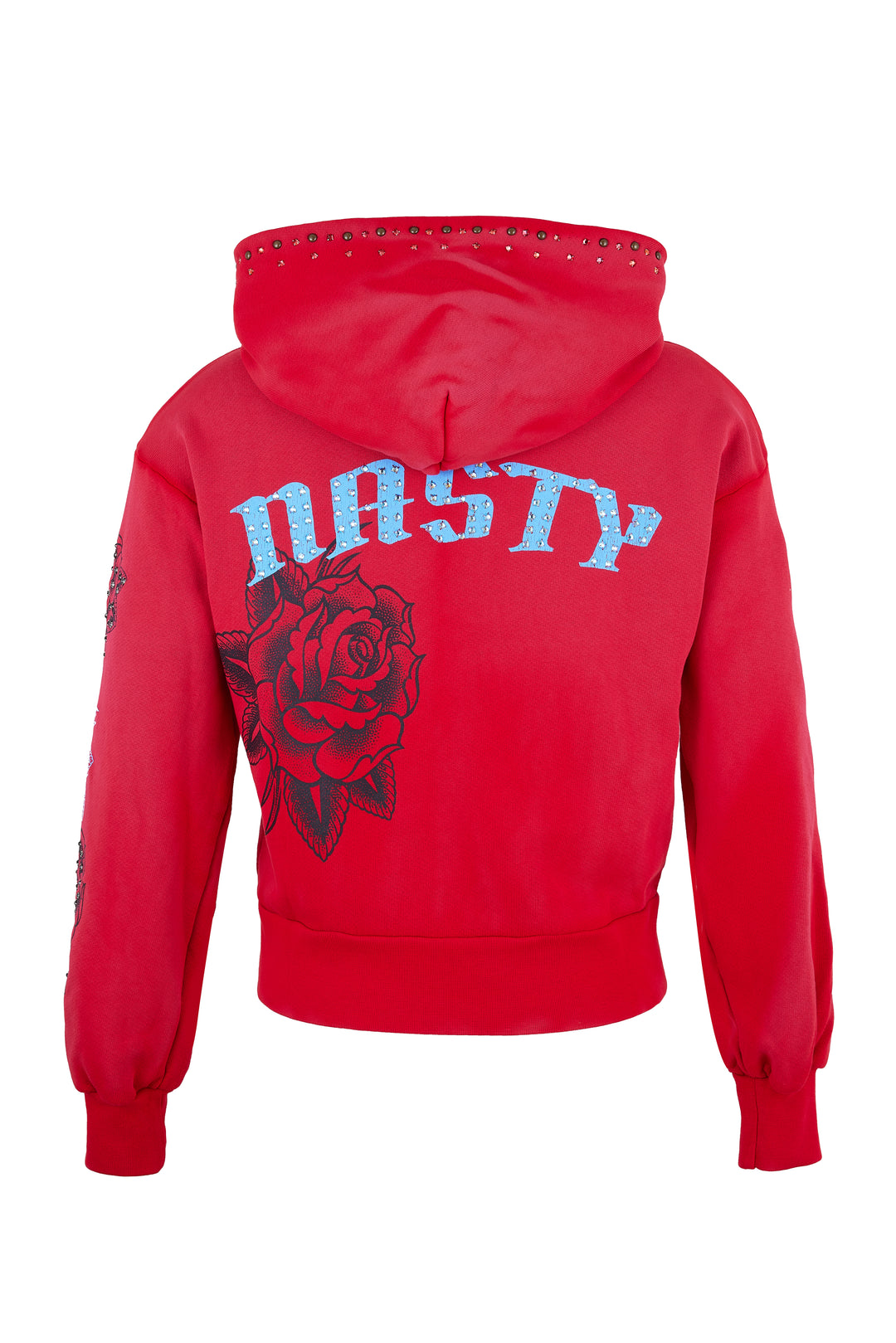 Eastie x POTN Hooded Zip Sweatshirt with Rhinestones