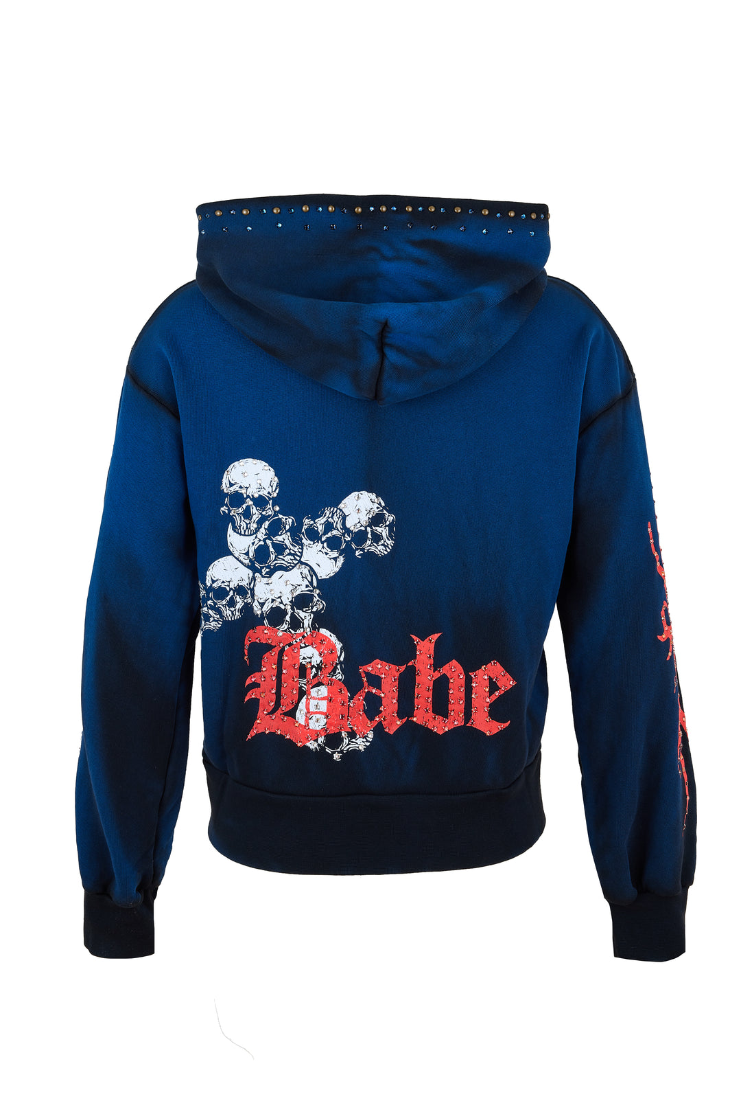 Eastie x POTN Hooded Zip Sweatshirt with Rhinestones