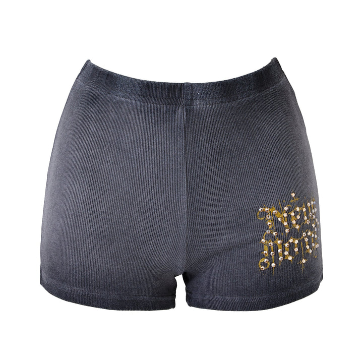 Eastie x POTN Rhinestone Souvenir Shorts