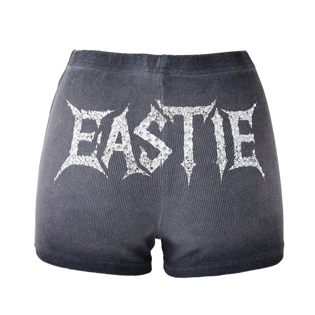 Eastie x POTN Rhinestone Souvenir Shorts