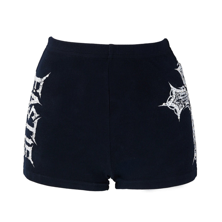 Eastie x POTN Rhinestone Souvenir Shorts