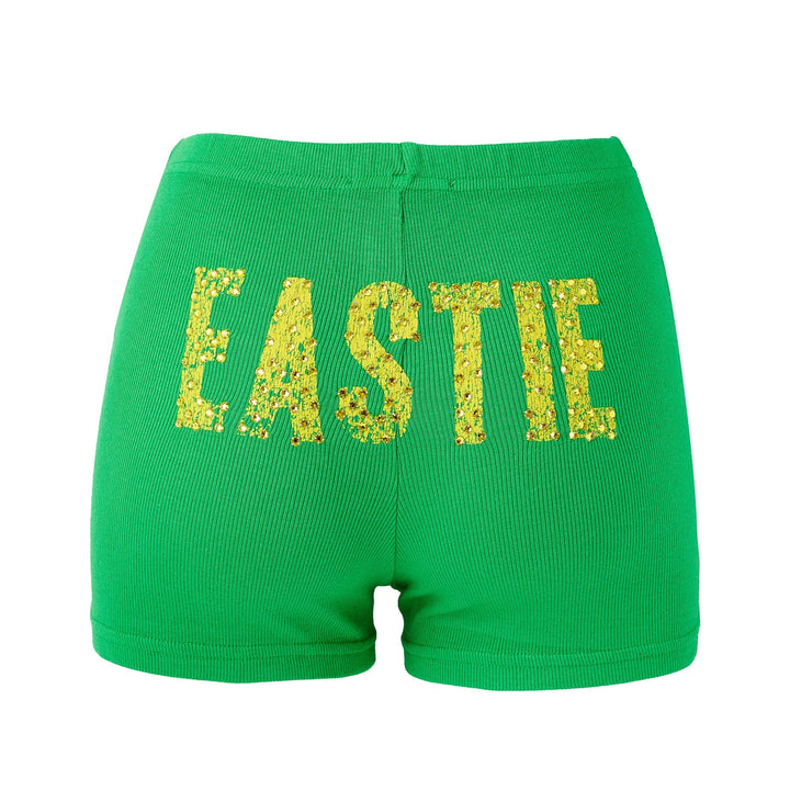 Eastie x POTN Rhinestone Souvenir Shorts