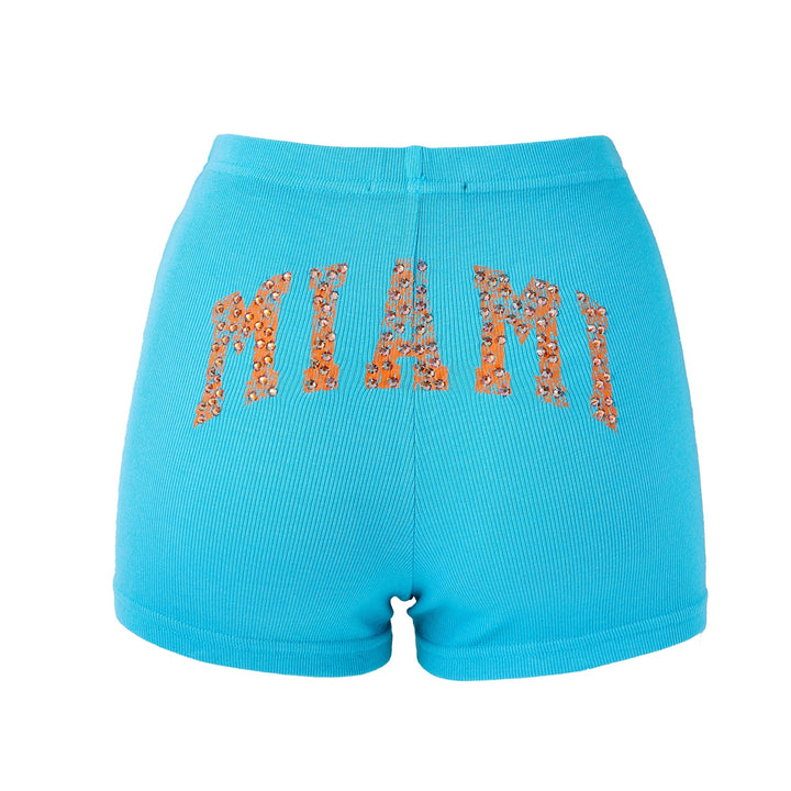 Eastie x POTN Rhinestone Souvenir Shorts