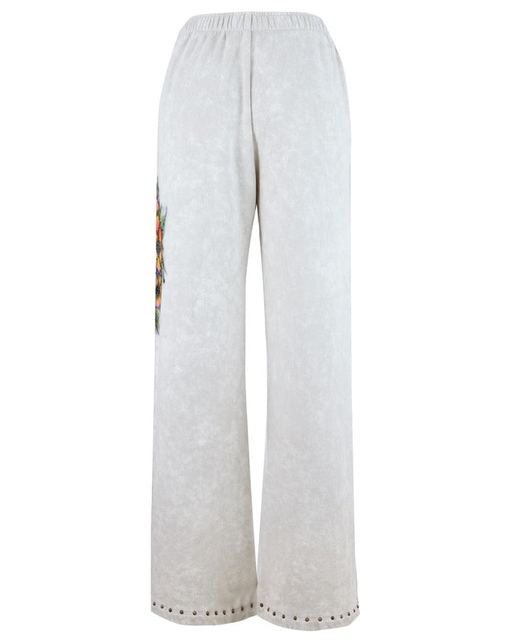 EASTIE X POTN Souvenir Wide Leg Sweatpant w/ Rhinestones