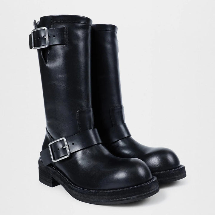 Sarith Engineer Biker Boots with Buckles