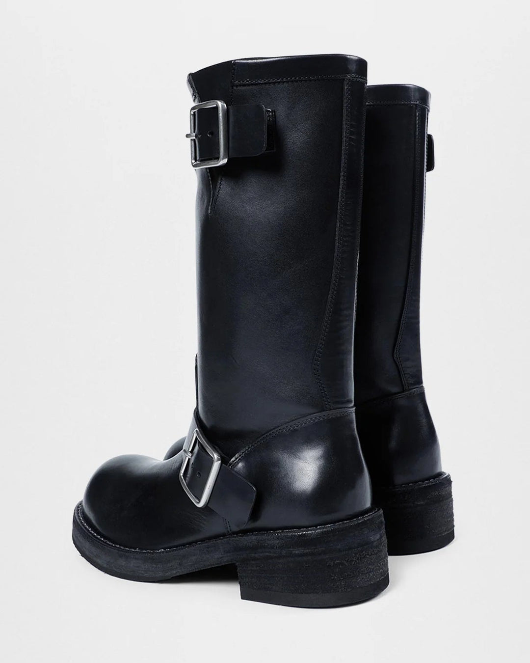 Sarith Engineer Biker Boots with Buckles