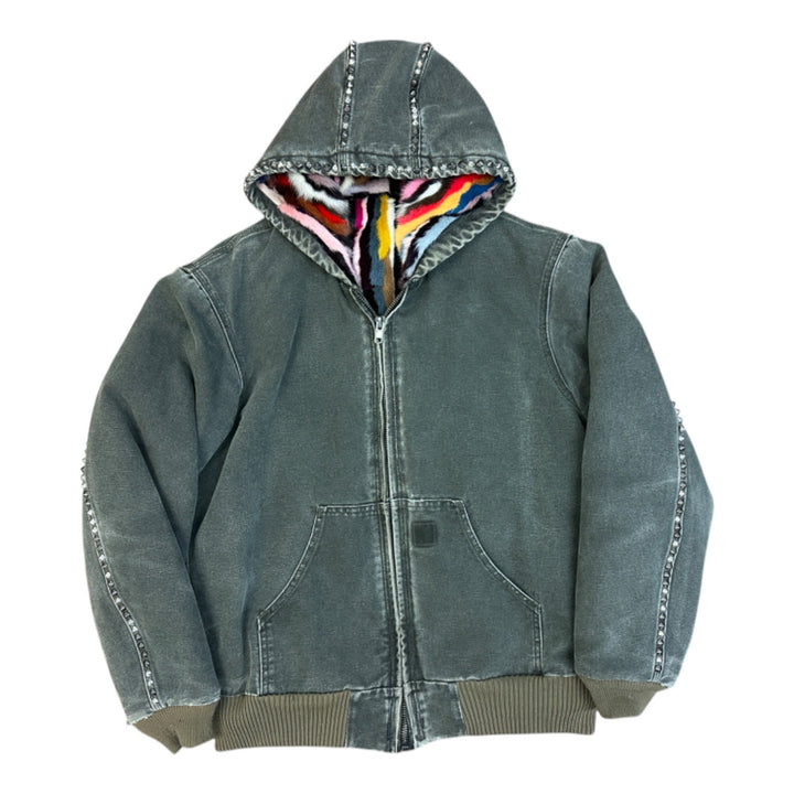 Bossi x POTN Fur-Lined Canvas Jacket