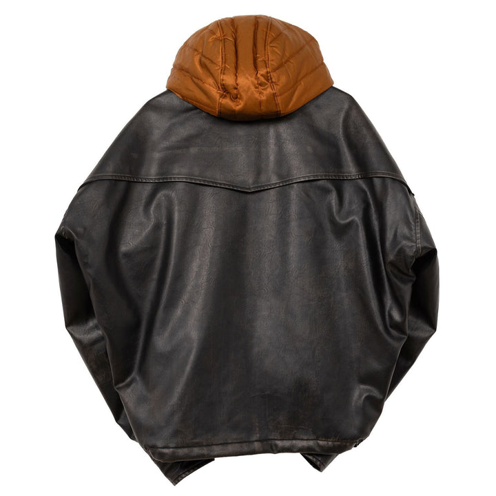 Extended Placket Hood Coated Jacket