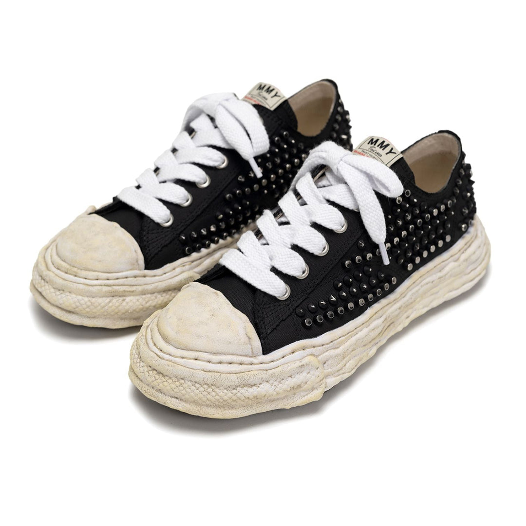 "PETERSON23" OG Sole Studded Canvas Low-top Sneaker