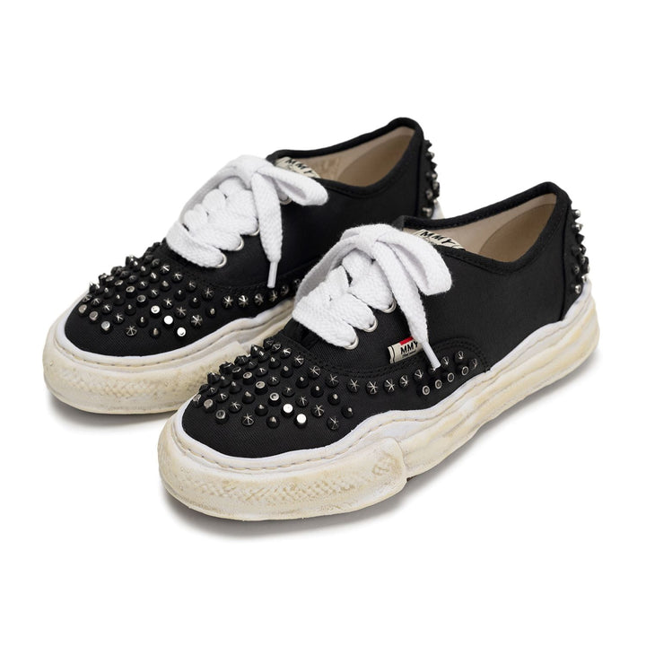 "BAKER" OG Sole Studded Canvas Low-top Sneaker