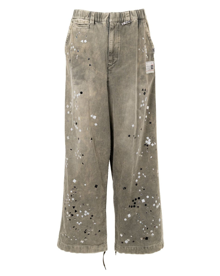Embellished Corduroy Pants