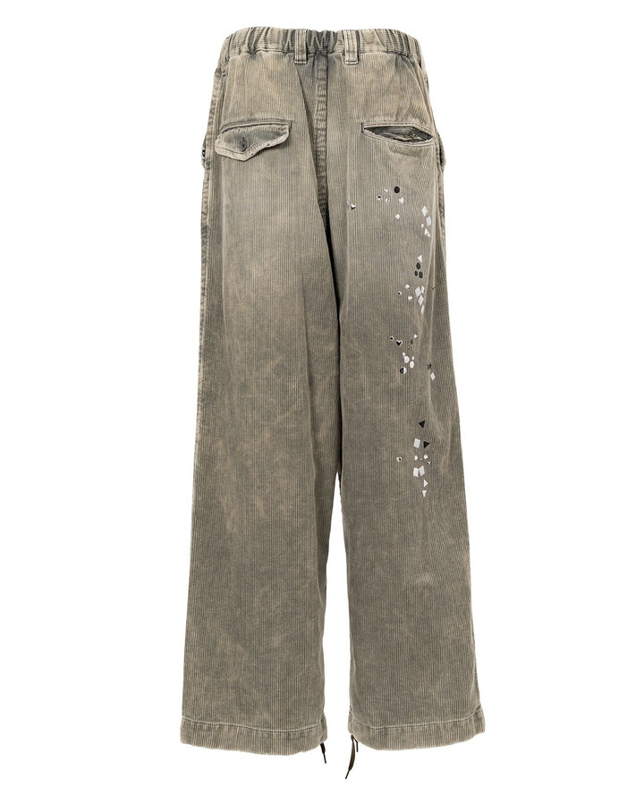 Embellished Corduroy Pants