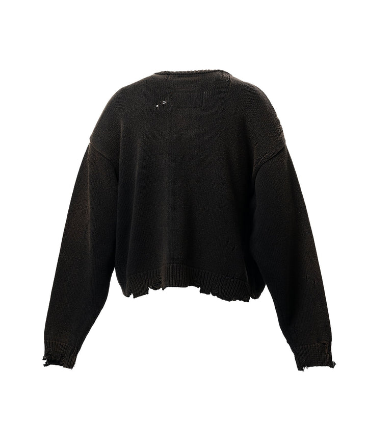 Dog Jacquard Knit Cardigan