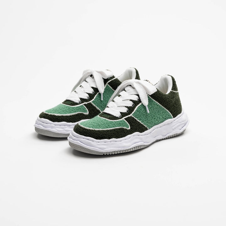 "WAYNE" OG Sole Chenille Embroidey Canvas Low-top Sneaker