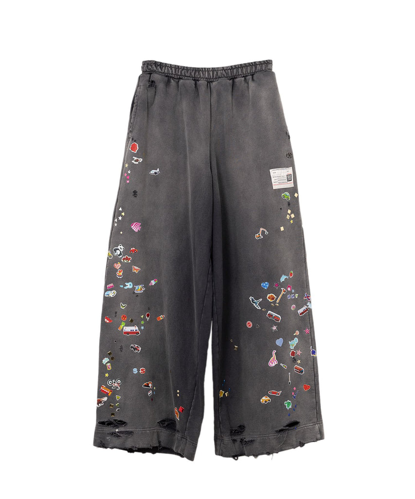 美品【SEE SEE】WIDE SWEAT PANTS Wide Leg Sweat Pants - Ash & Ash Co