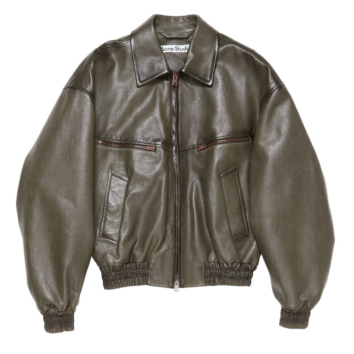 Leather Bomber Jacket