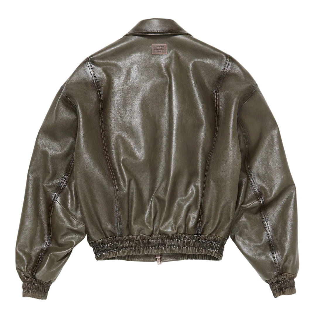Leather Bomber Jacket