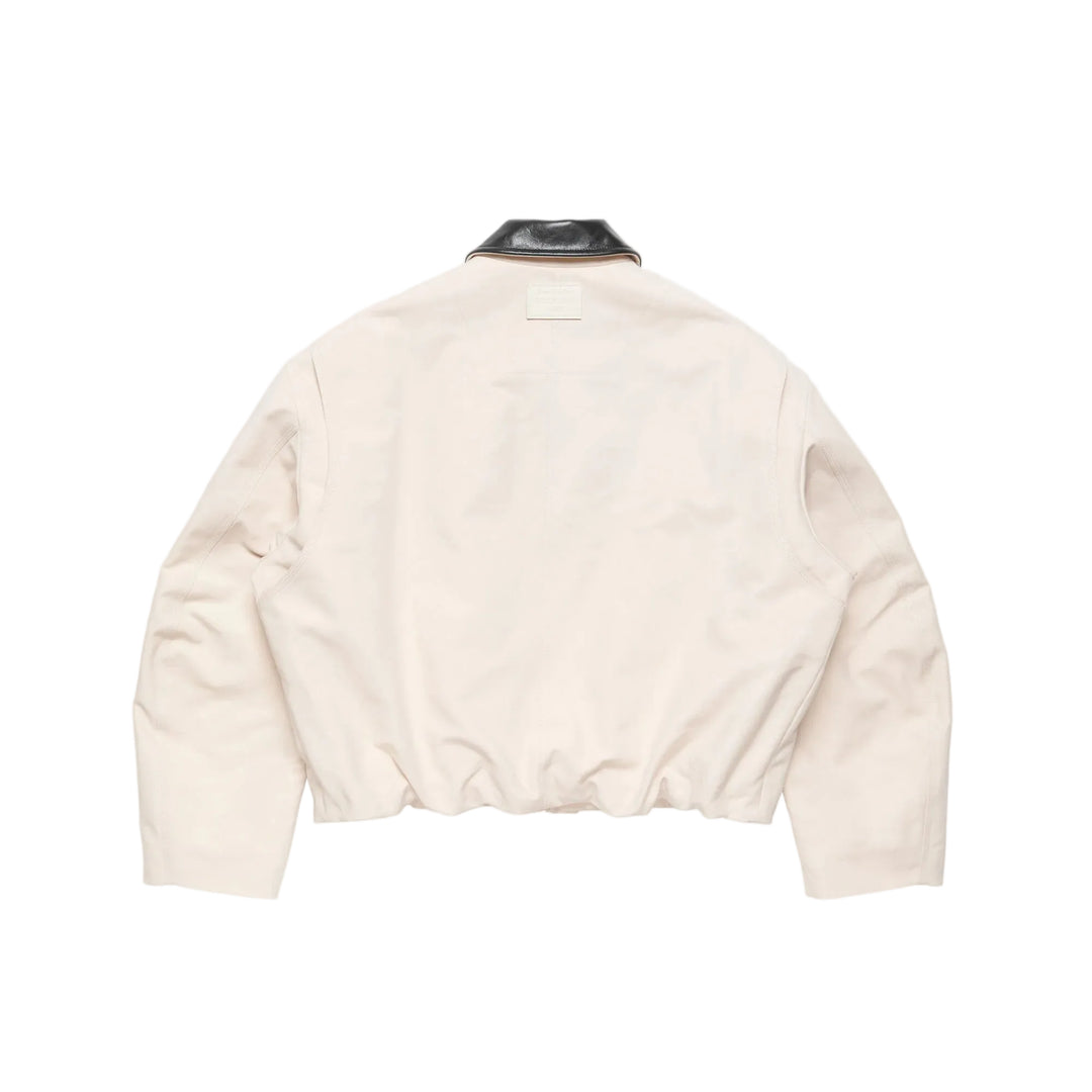 Bomber with Leather Collar