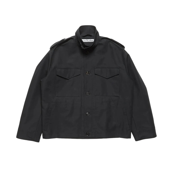 Cotton Satin Blouson Jacket