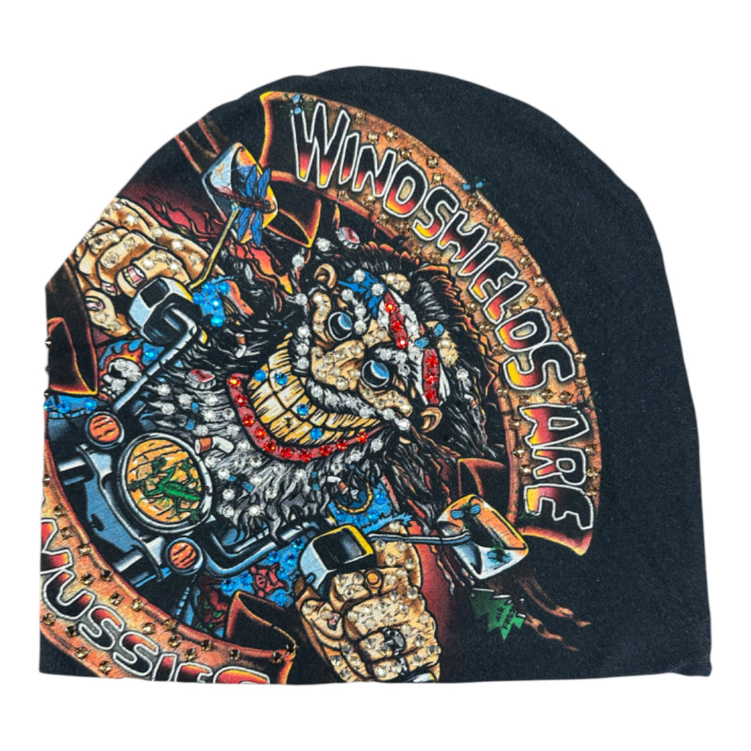Vintage Tee Rhinestone Beanies