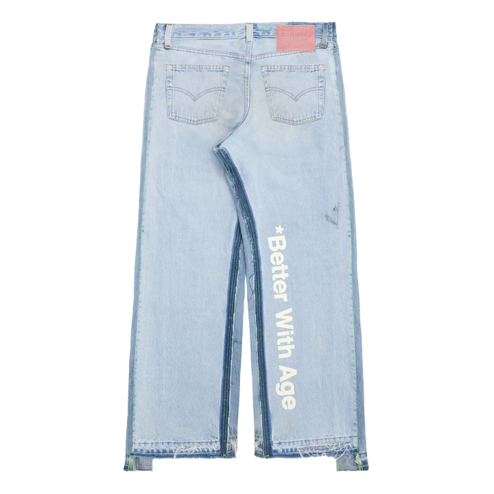 Monroe Triple-Wide Denim Trouser