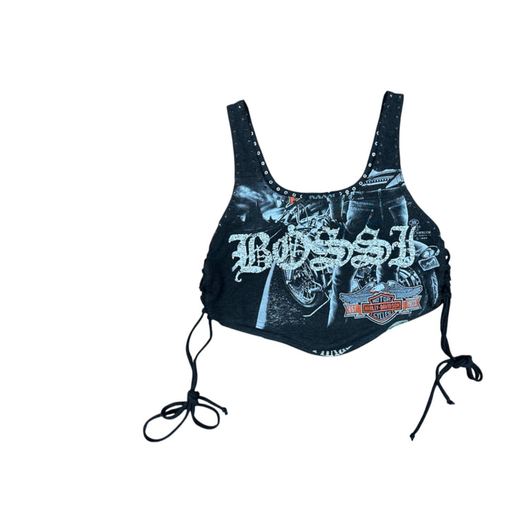 Femme Rhinestone Vintage Tees