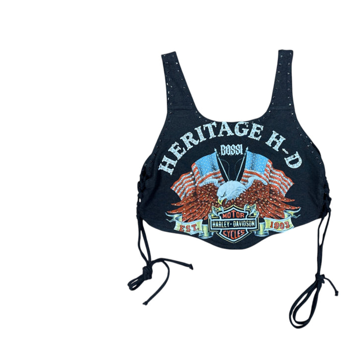 Femme Rhinestone Vintage Tees