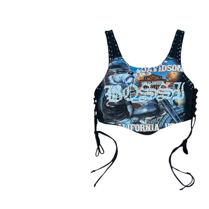 Femme Rhinestone Vintage Tees