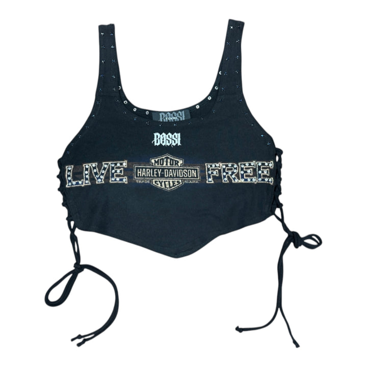 Femme Rhinestone Vintage Tees