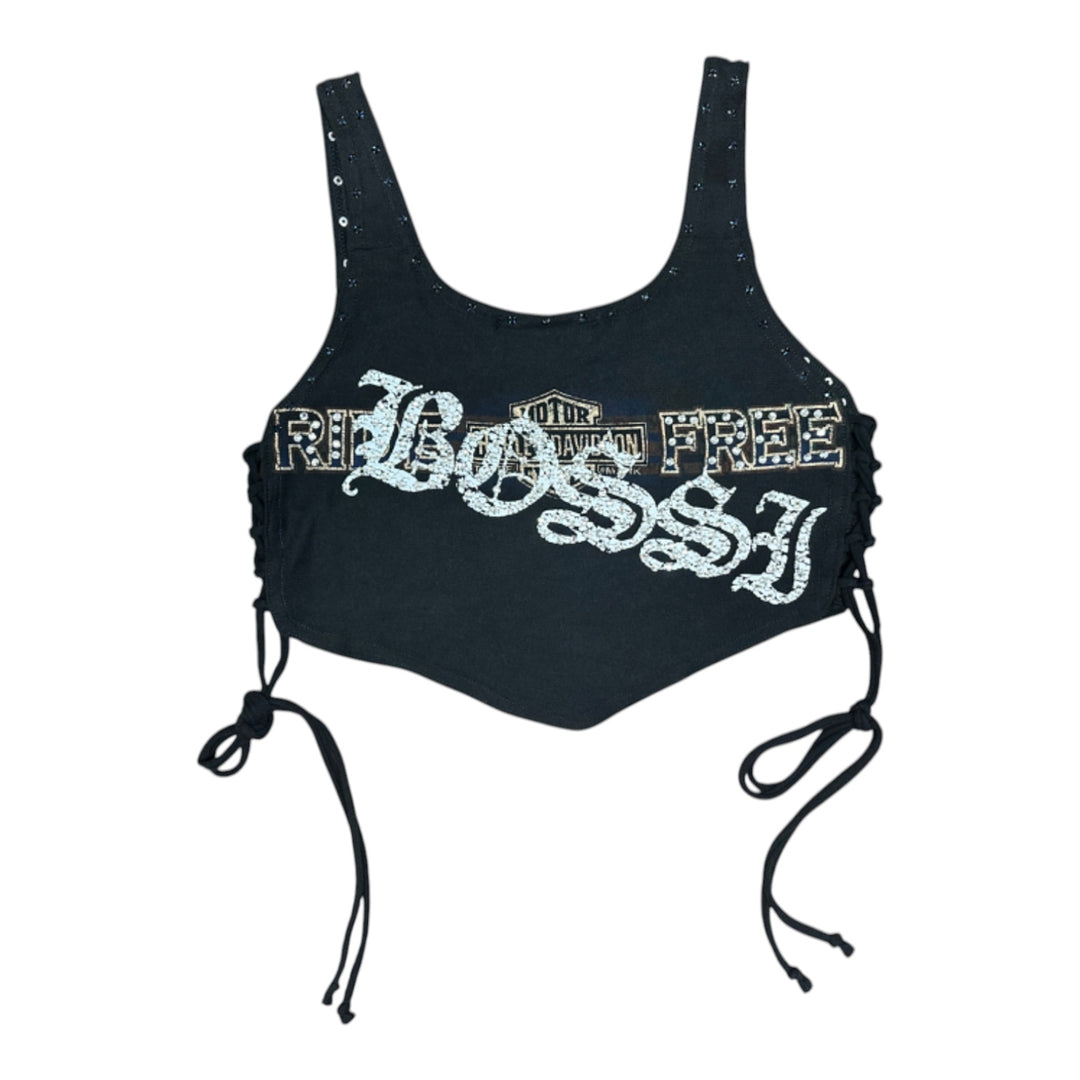 Femme Rhinestone Vintage Tees