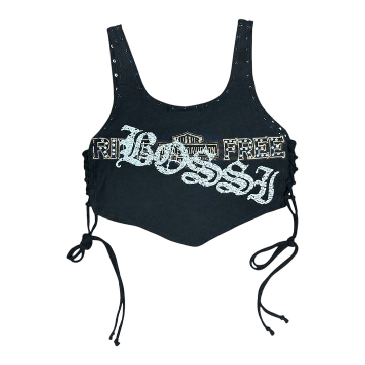 Femme Rhinestone Vintage Tees