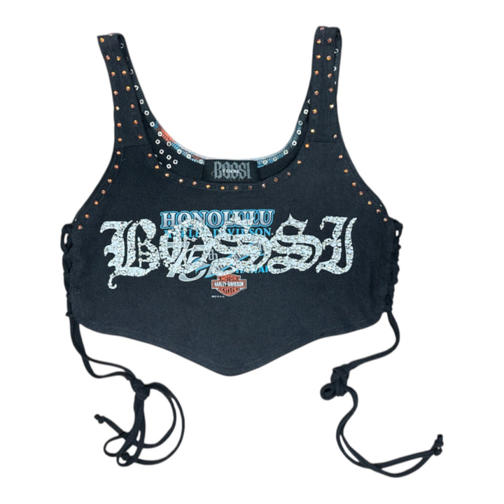 Femme Rhinestone Vintage Tees