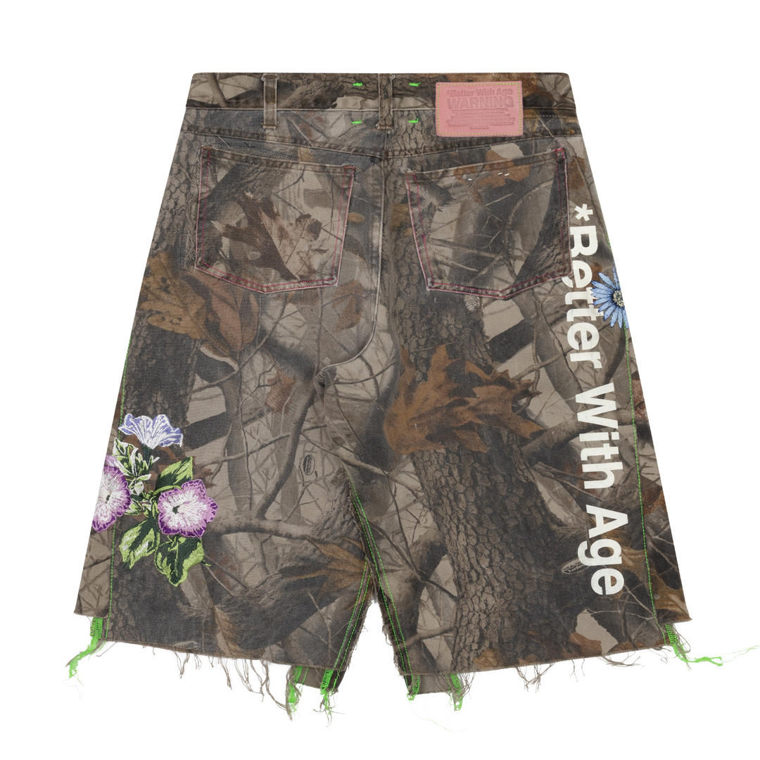 Amalia Triple-Wide Long Camo Short