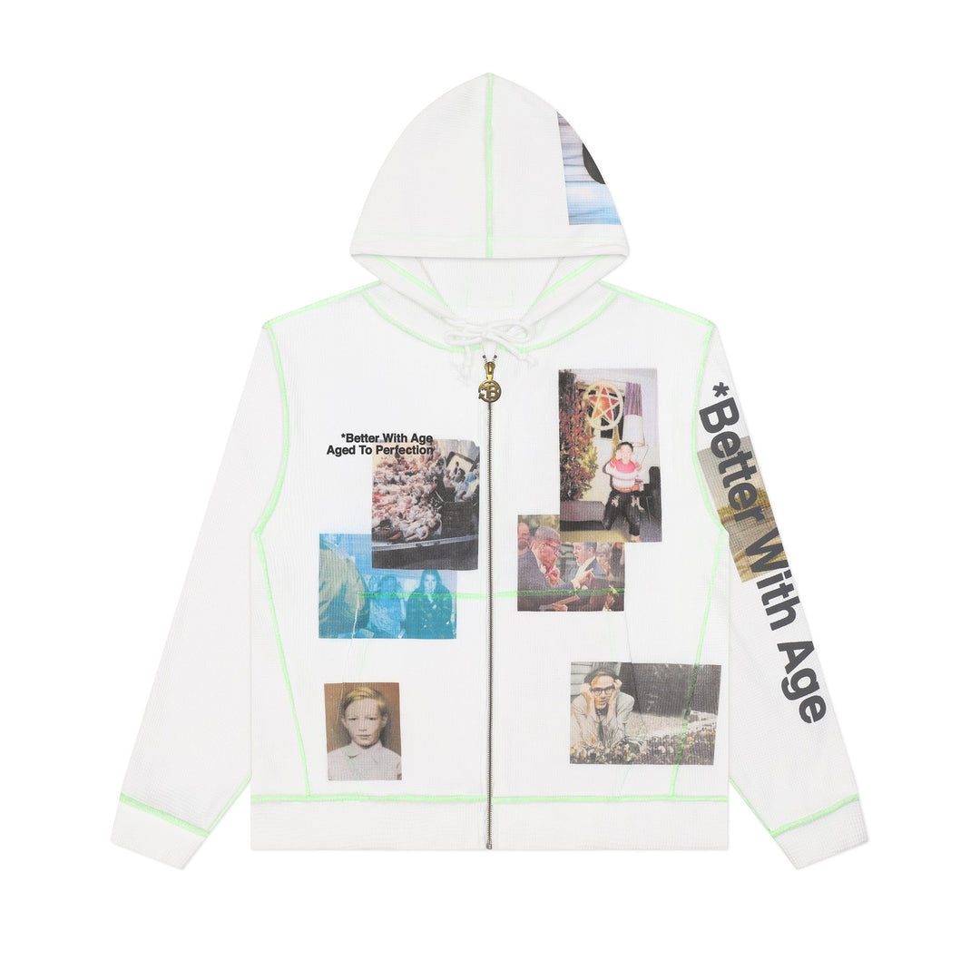 Ricky Waffle Zip-Up Hoodie