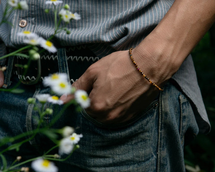 Beaded Tiger Eye Bracelet