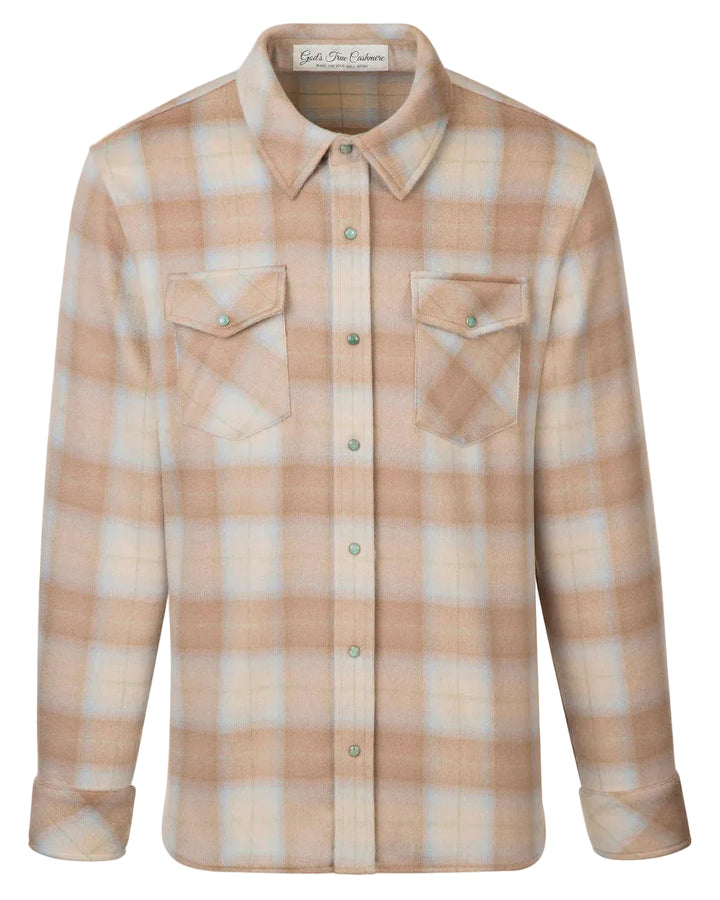 Champagne Tartan Cashmere Shirt LE