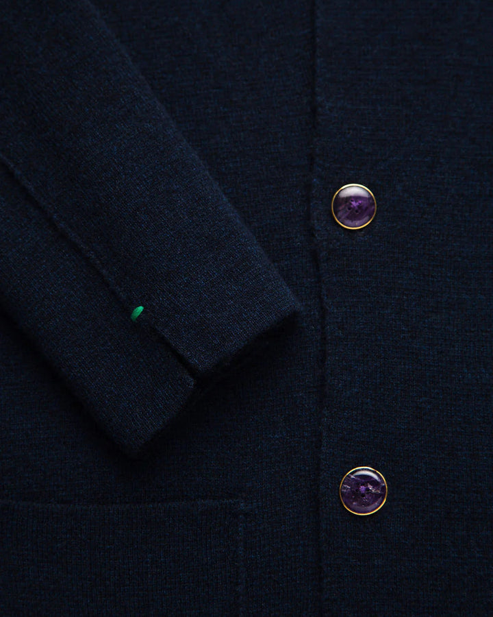 Navy Knit Travel Blazer