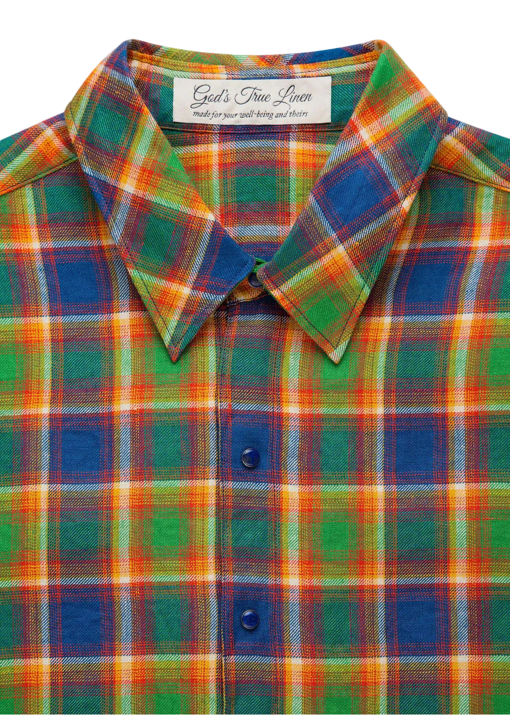 Brilliant Plaid Linen Shirt