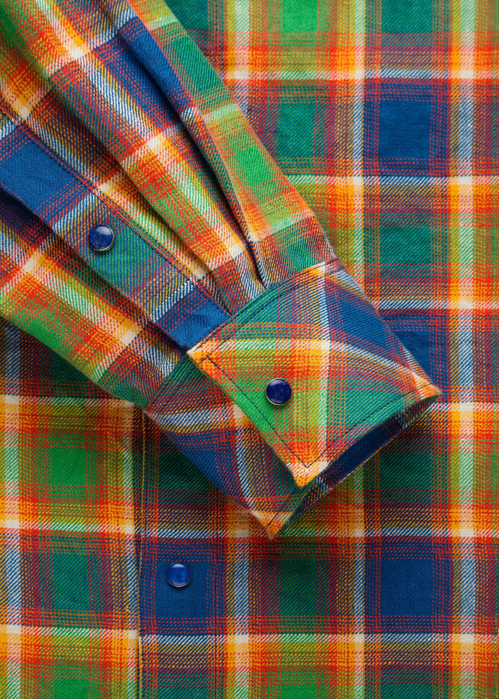 Brilliant Plaid Linen Shirt